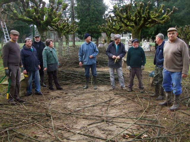 travaux au jardin d'Arliquet