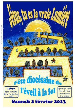 Fte diocsaine de l'veil  la foi, le 2 fvrier 2013  Ste Claire 15h30, Limoges