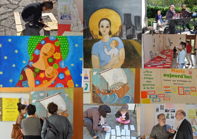 Plerinage du 22 septembre 2013  Notre-Dame-d'Arliquet, Aixe-sur-Vienne, prsid par Mgr Kalist, vque de Limoges. Dcouvrir  travers ses reprsentations ce que dit Marie  l'glise et participer  un grand concours d'artistes