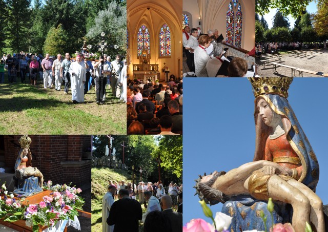 Plerinage du 22 septembre 2013  Notre-Dame-d'Arliquet, Aixe-sur-Vienne, prsid par Mgr Kalist, vque de Limoges. Dcouvrir  travers ses reprsentations ce que dit Marie  l'glise et participer  un grand concours d'artistes